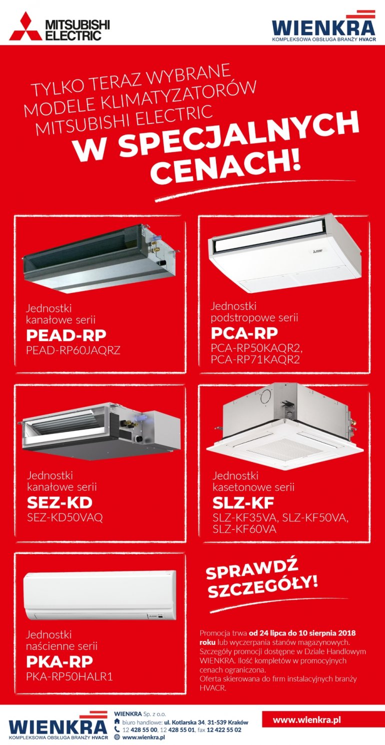 Mitsubishi Electric - specjalne ceny | WIENKRA