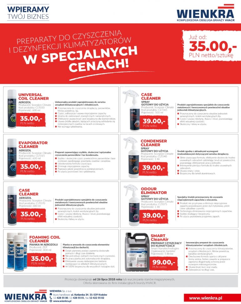 Czyste i świeże powietrze | Promocje WIENKRA