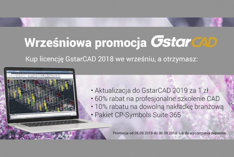 Wrześniowa promocja GstarCAD