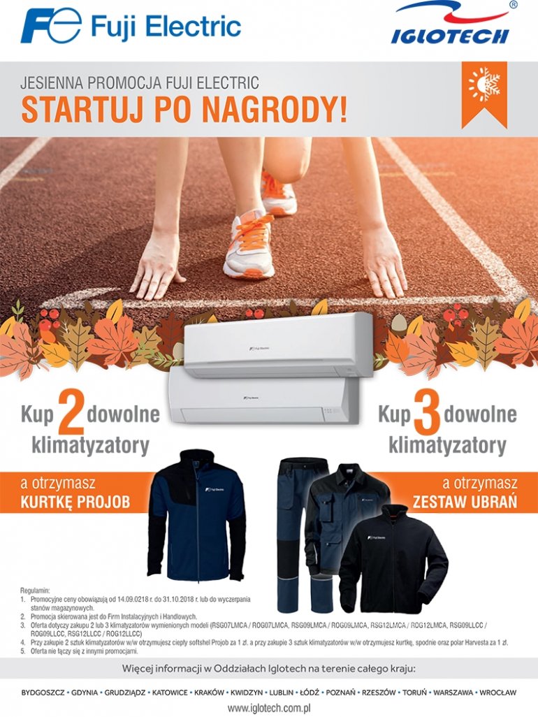 Startuj po nagrody! Jesienna promocja Fuji Electric