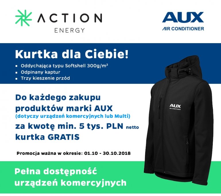 Kup produkty AUX i odbierz kurtkę Softshell
