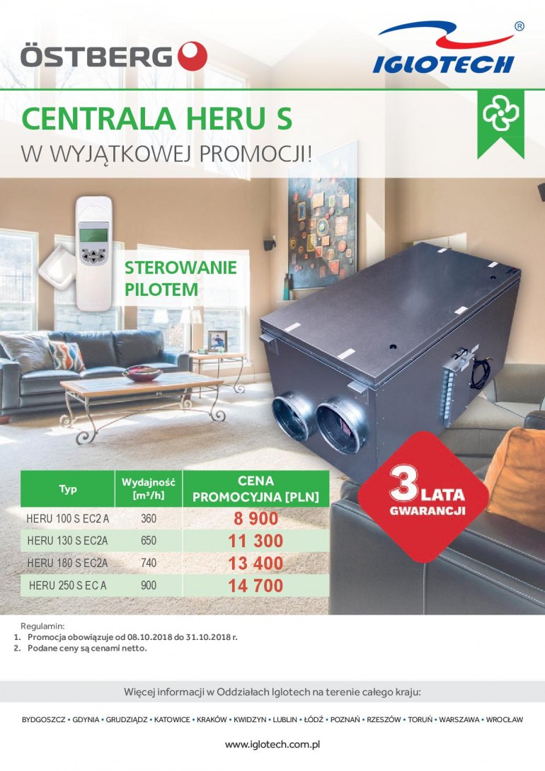 Październikowa promocja central HERU S
