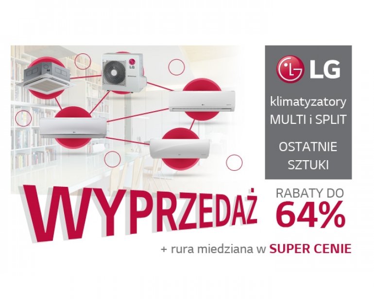 Ostatnie sztuki klimatyzatorów MULTI LG | Wyprzedaż Ventia
