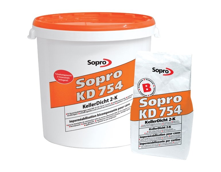 Bitumiczna masa uszczelniająca ochroni Twój dom przed wilgocią - Sopro KD 754