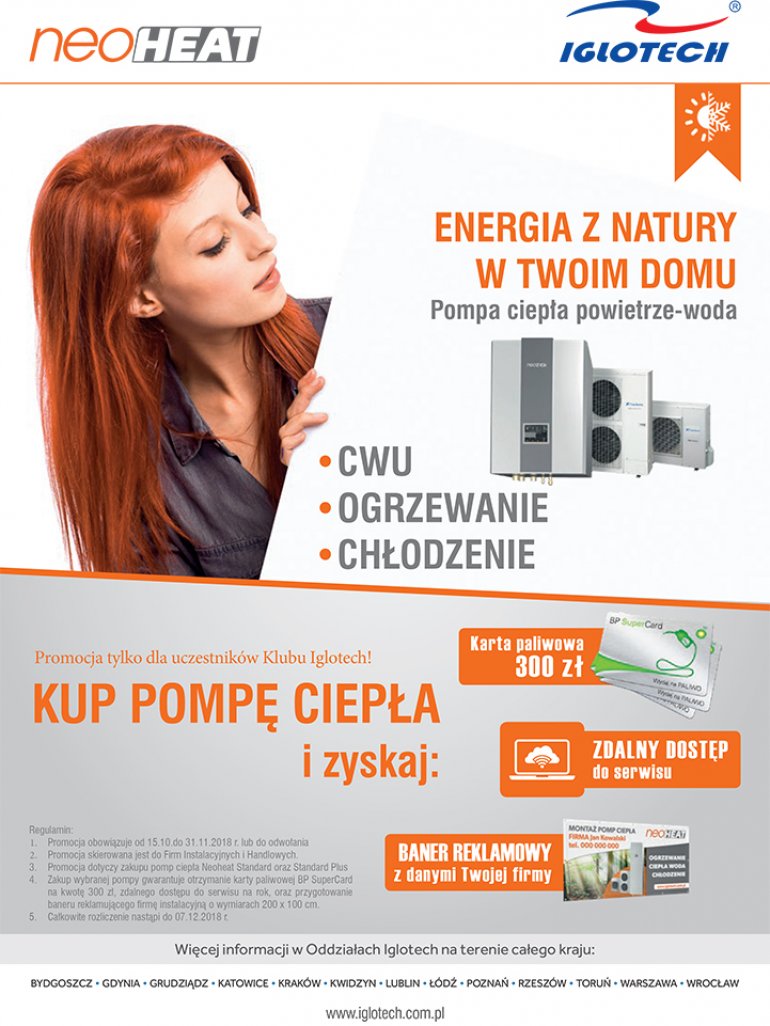 Kupując pompę Neoheat Iglotech zyskujesz