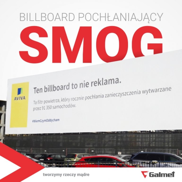 Pierwszy w Polsce billboard filtrujący powietrze