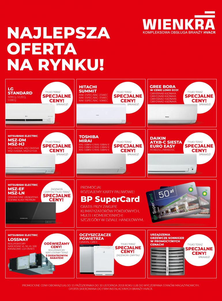 Specjalne ceny, bonusy, promocje | WIENKRA