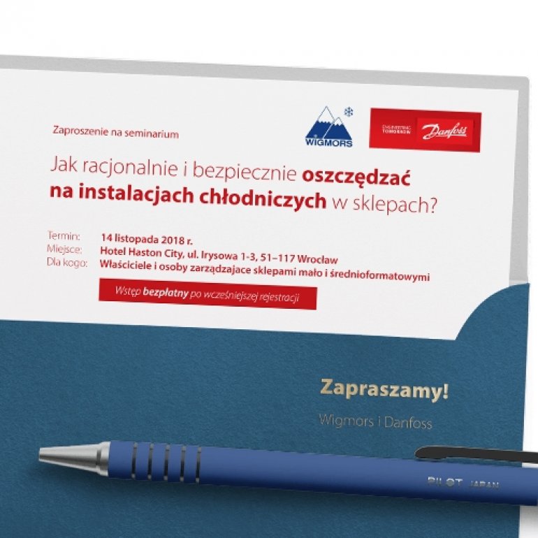 Wigmors zaprasza na seminarium „Jak oszczędzać na instalacjach chłodniczych w sklepach?”