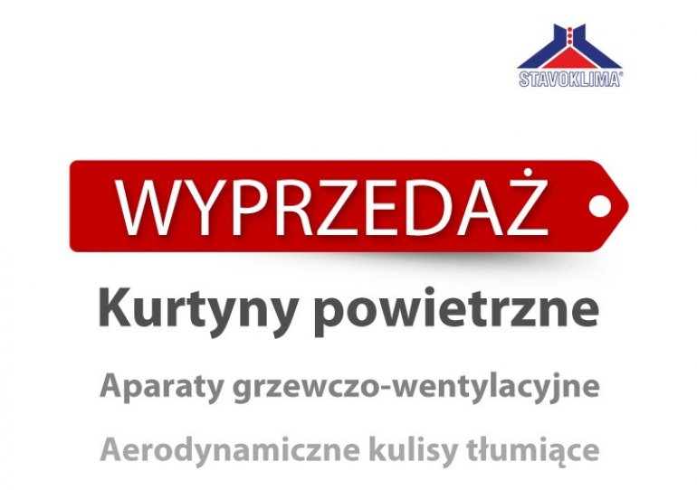 Wyprzedaż kurtyn powietrznych Stavoklima w Ventia