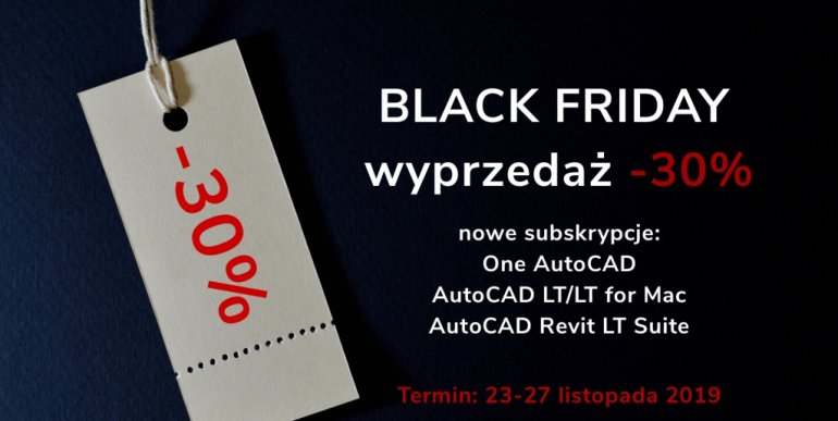 Promocja BLACK FRIDAY i zniżki -30% na oprogramowanie i szkolenia | AEC Design