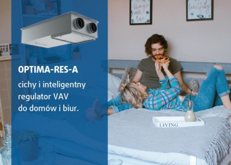 Nowy regulator VAV do domów i biur OPTIMA-RES-A