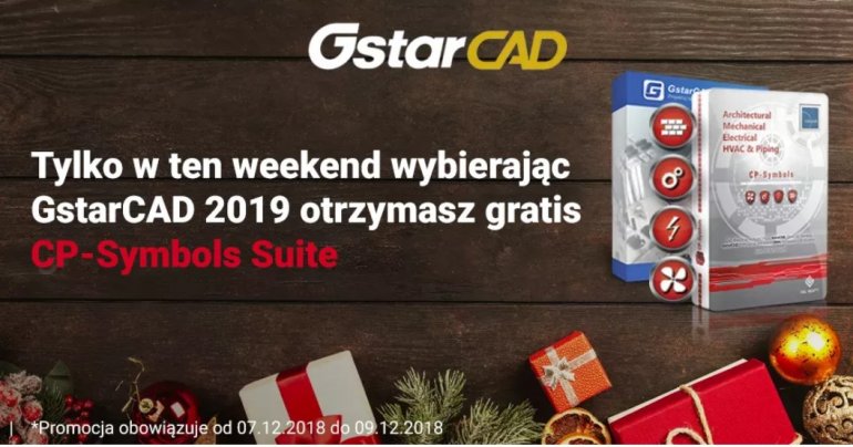Tylko w ten weekend – wybierając GstarCAD 2019 zyskasz gratis CP-Symbols Suite