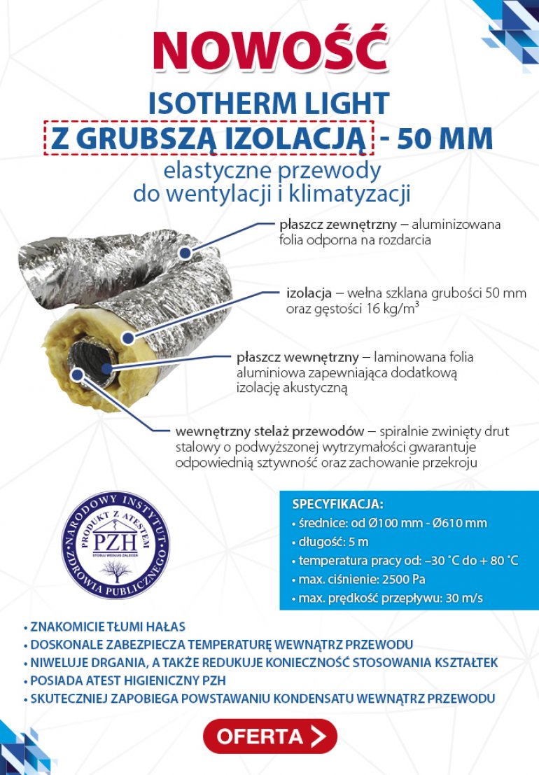 Przewody z grubszą izolacją idealne na poddasze | Isotherm Light | Prowent