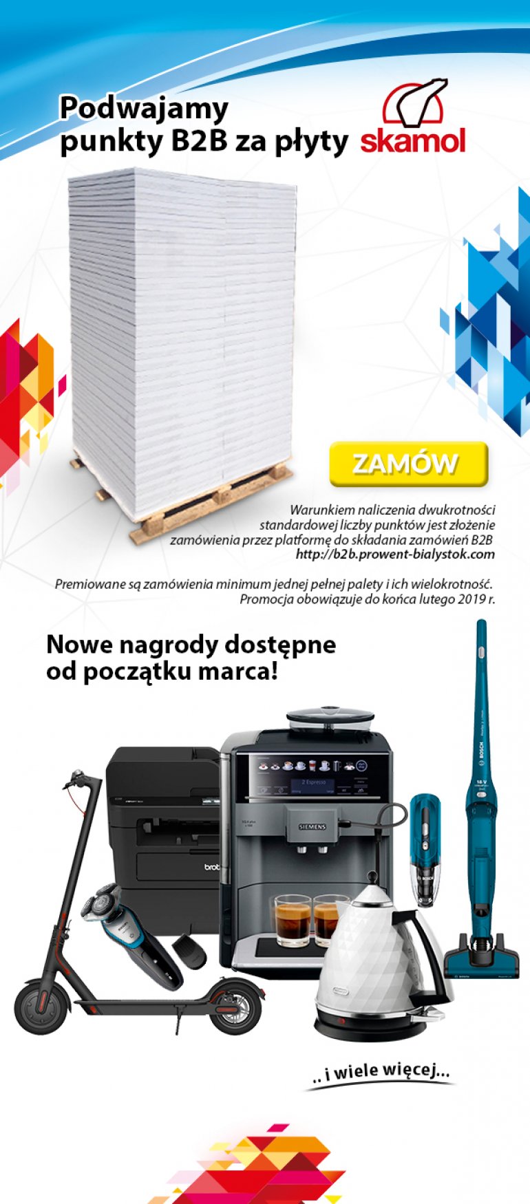 Prowent podwaja punkty B2B za płyty Skamol