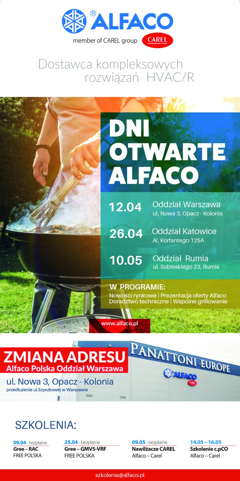 Alfaco - Carel zaprasza na Dni Otwarte 2019