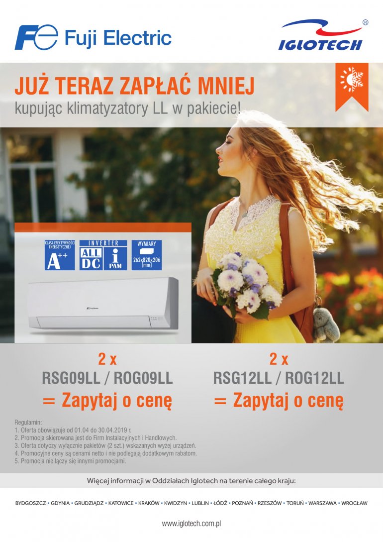 Klimatyzatory LL w pakiecie taniej!