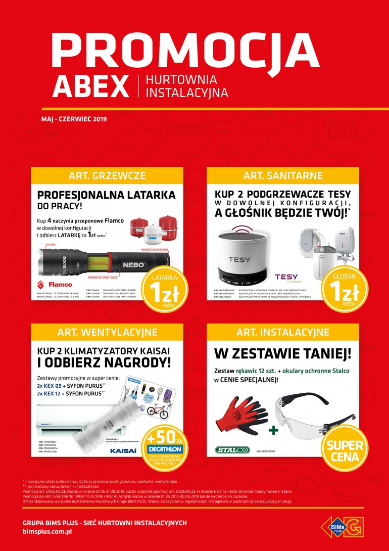 Promocje Abex w BIMs PLUS