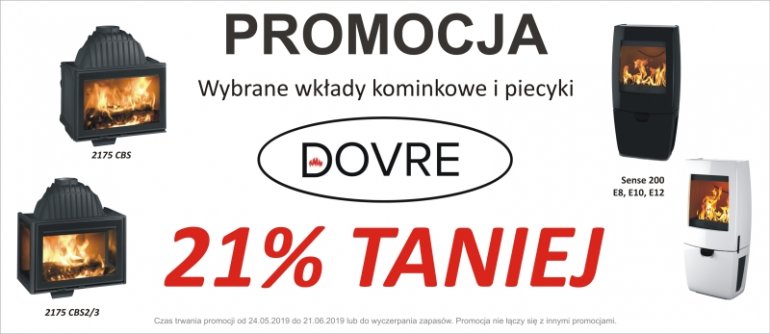Promocja na wkłady kominkowe i piecyki