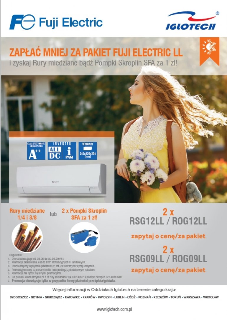 Klimatyzatory LL w pakiecie taniej! - czerwiec 2019 | Iglotech