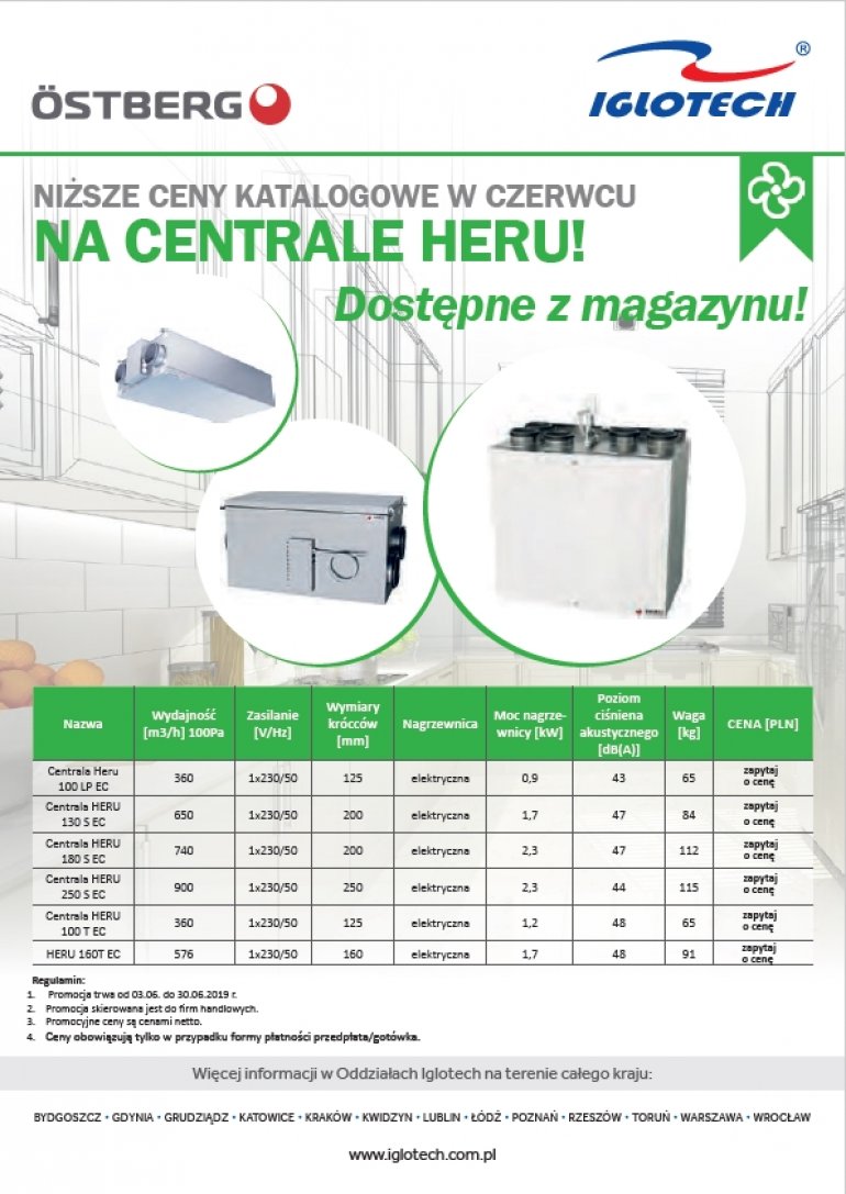 Niższe ceny na centrale Heru!