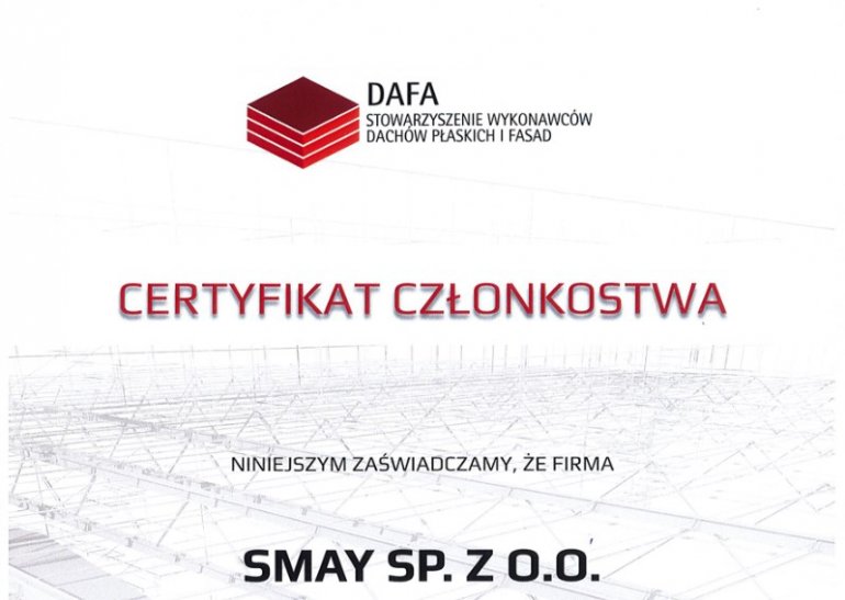 SMAY wspiera akcję "Wybierz firmę z certyfikatem DAFA"