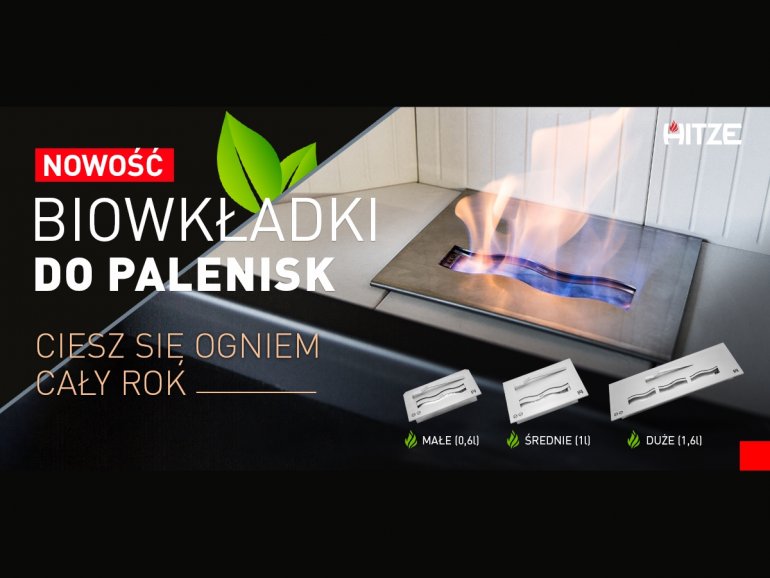 Biowkładki do palenisk | Nowość od Hitze