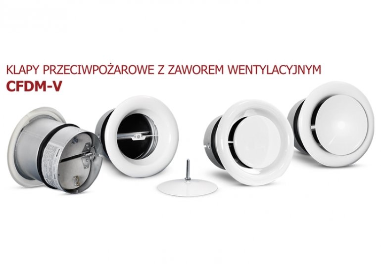 Klapy przeciwpożarowe z zaworem wentylacyjnym CFDM-V | Alnor