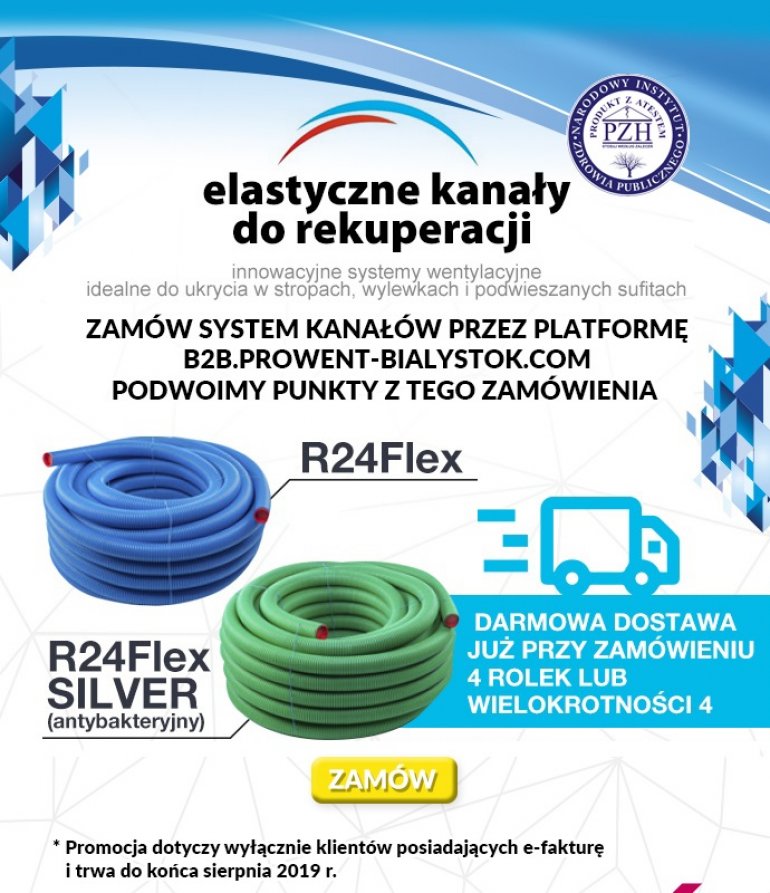 Elastyczne kanały do rekuperacji | Promocja Prowent