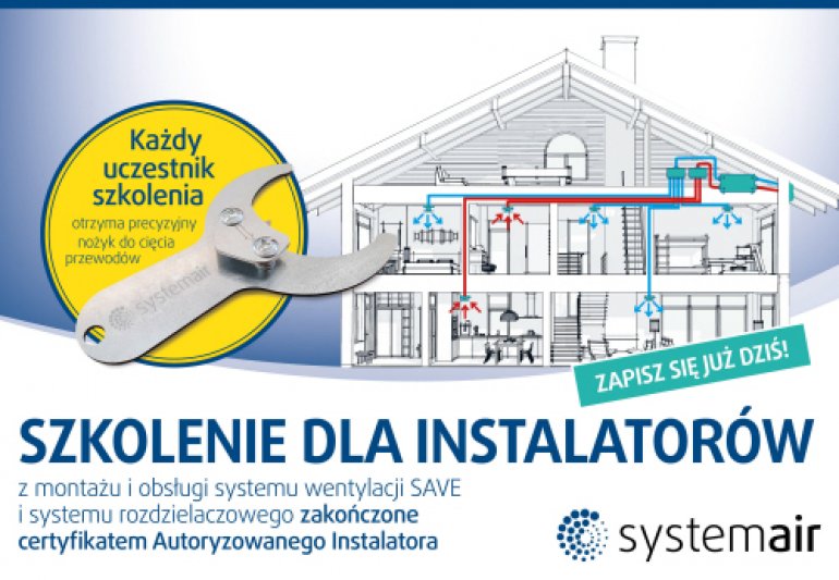 Zapraszamy na bezpłatne szkolenie dla Instalatorów | systemair