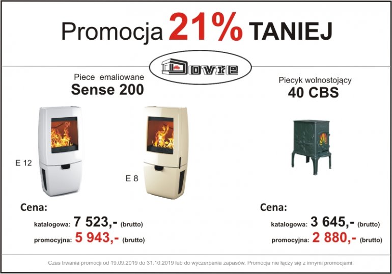 Promocja na piecyki Dovre
