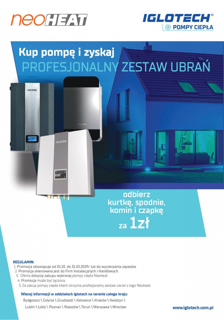 Kup pompę i zyskaj profesjonalny zestaw ubrań! | październik 2019 | Iglotech