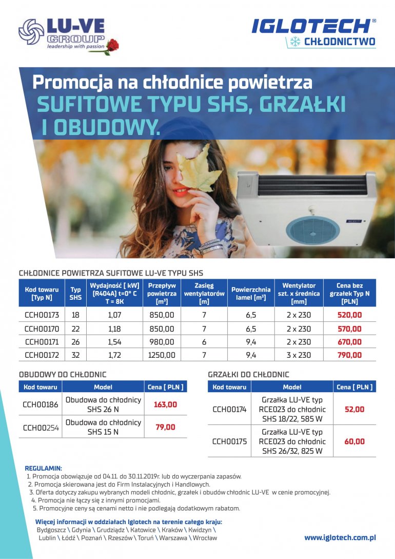 Promocja na chłodnice powietrza | listopad 2019 | Iglotech
