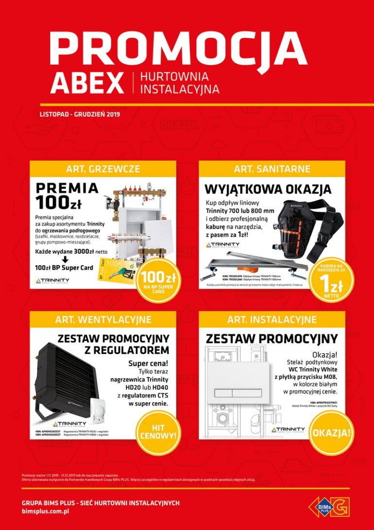 Nowe promocje w ABEX w BIMs PLUS