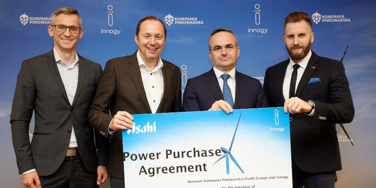 innogy Renewables zasili wiatrem produkcję w trzech głównych polskich browarach
