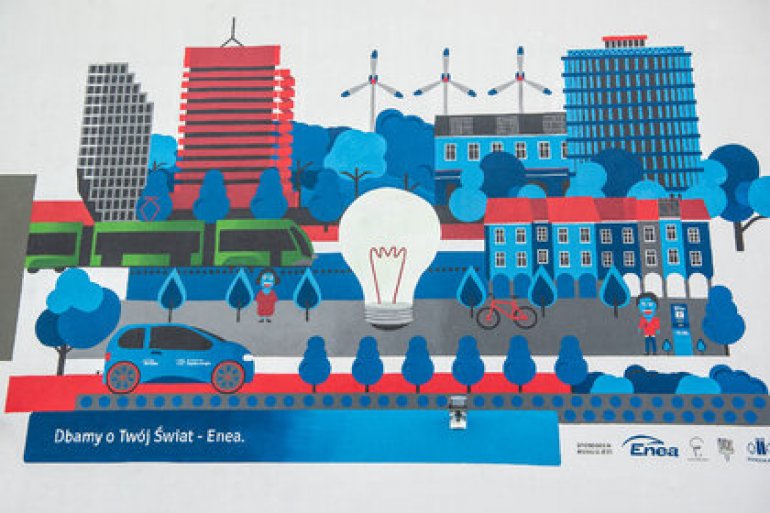 Nowoczesny, miejski mural powstał w Poznaniu