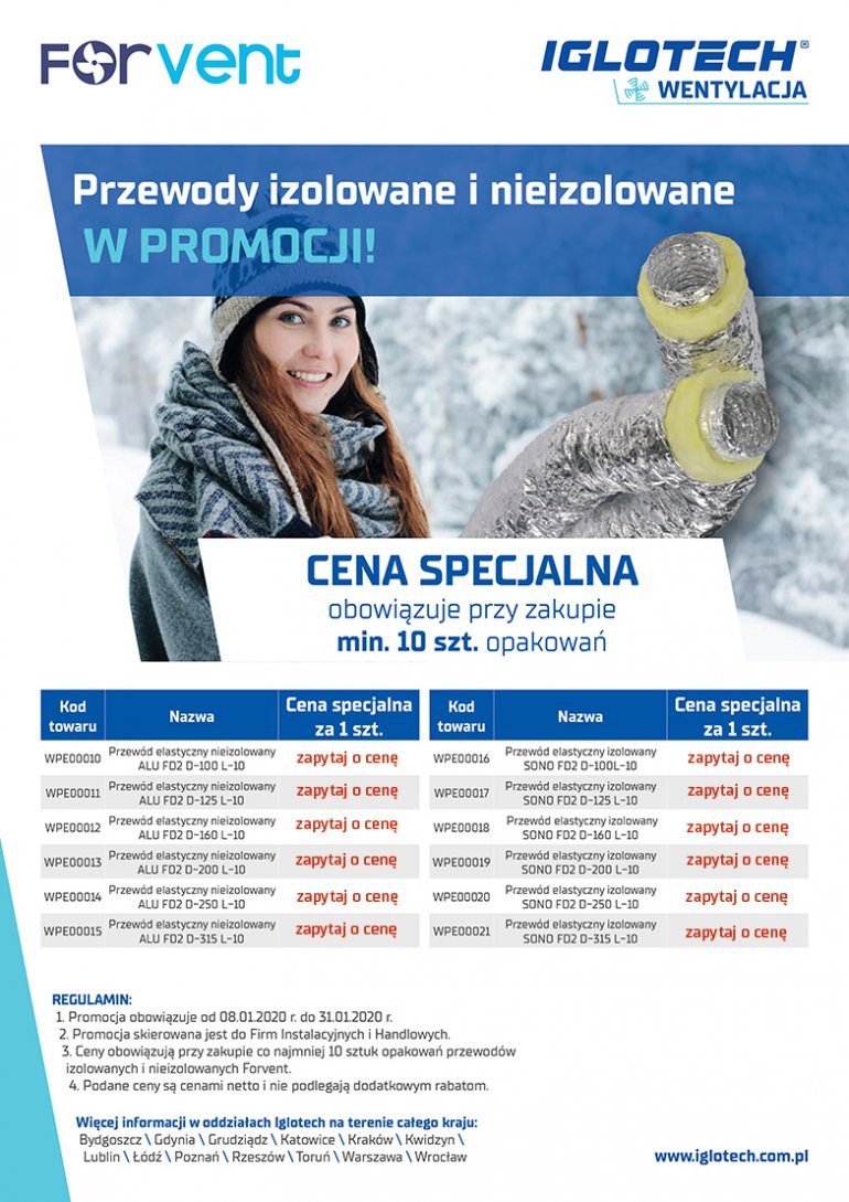 Przewody izolowane i nieizolowane w promocji! | styczeń 2020 | Iglotech