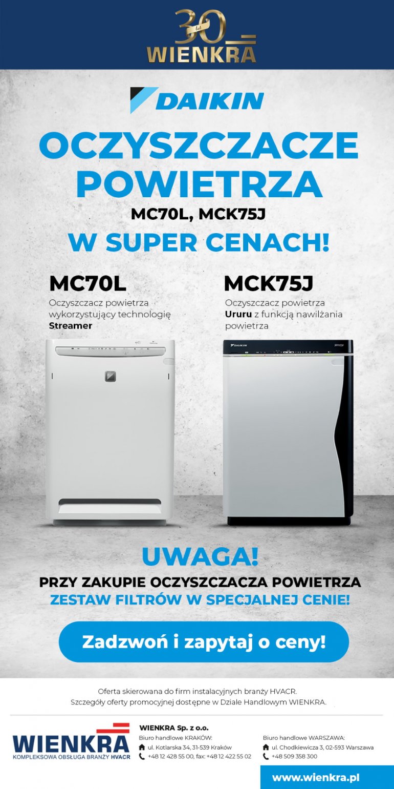 Oczyszczacze powietrza DAIKIN w super cenach