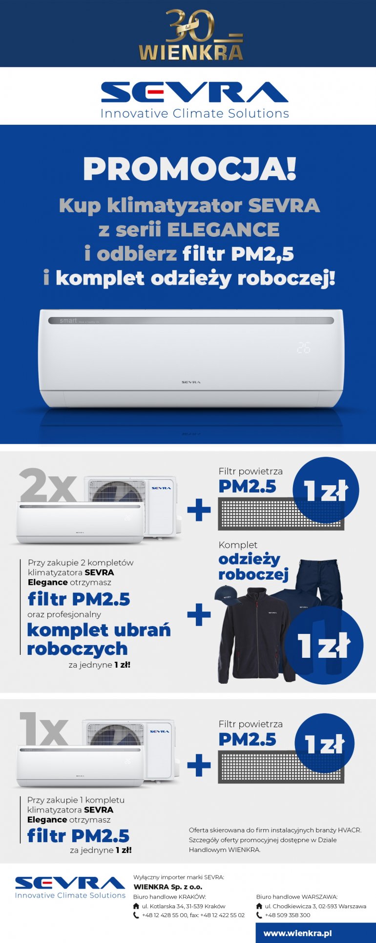 Rozdajemy filtry PM2,5 i odzież roboczą SEVRA