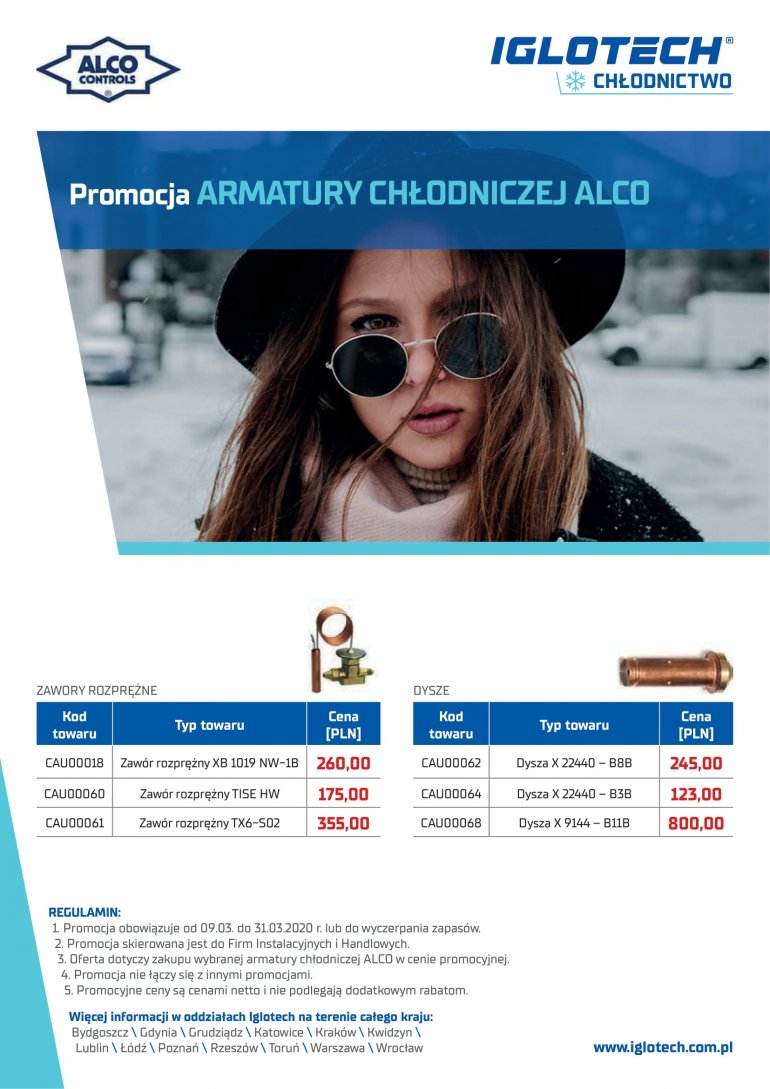 Armatura chłodnicza ALCO! | marzec 2020 | Iglotech