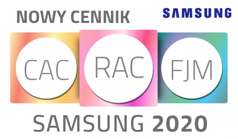 Cennik klimatyzatorów SAMSUNG 2020