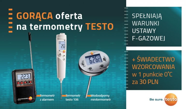 Gorąca oferta na termometry TESTO!