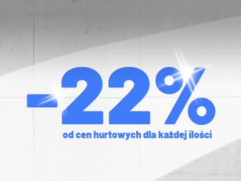 Obniżka cen na asortyment do czyszczenia, zmywania o 22% od cen hurtowych dla każdej ilości