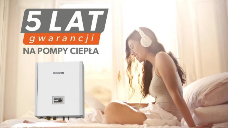 5 lat gwarancji na pompy ciepła Neoheat!