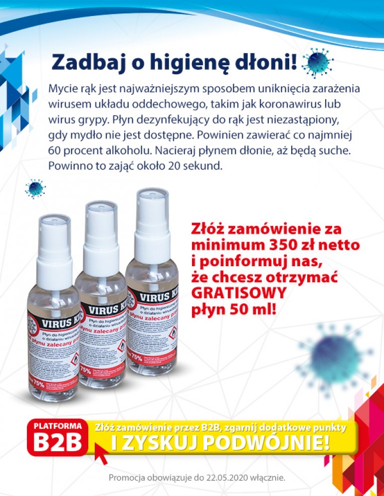 Prowent dokłada płyny antybakteryjne do zamówień powyżej 350 zł netto!