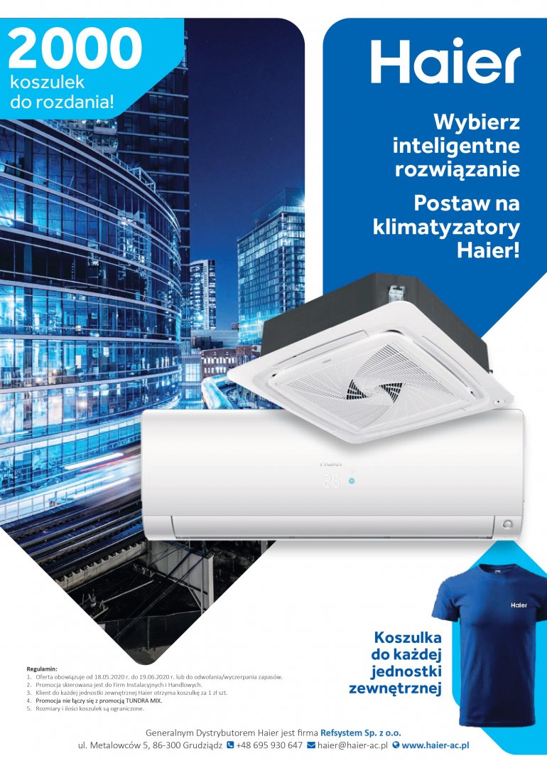 Promocja Haier! 2000 koszulek Haier do rozdania