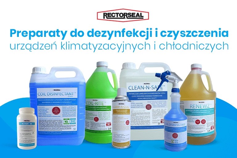 Preparaty do czyszczenia i dezynfekcji klimatyzacji Rectorseal