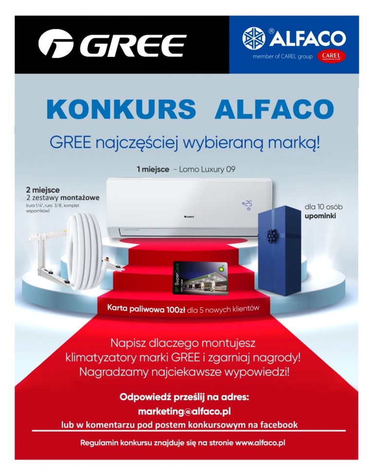 Startuje KONKURS Alfaco - GREE