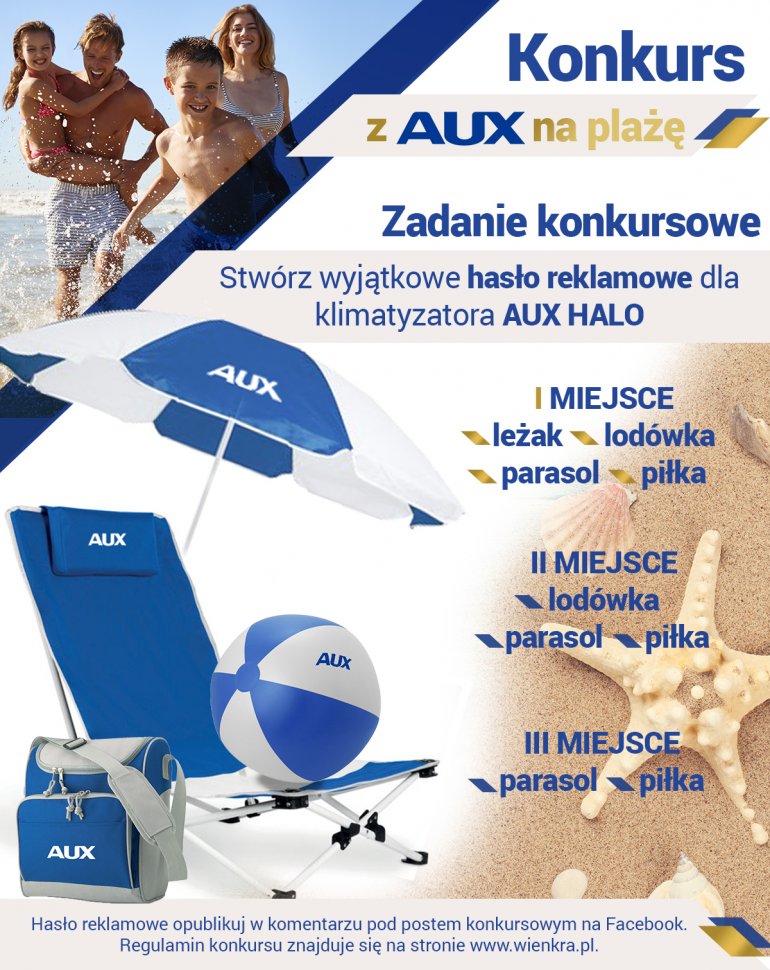 Rusza letni KONKURS – „Z AUX na plażę”