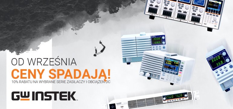 Zasilacze i obciążenia GW Instek 10% taniej!