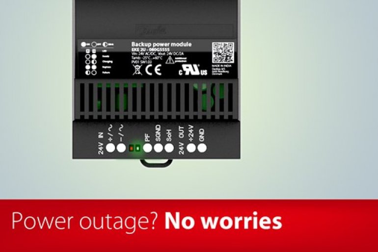 Danfoss wprowadza wydajny, niezawodny moduł zasilania rezerwowego do elektronicznych zaworów z silnikiem krokowym